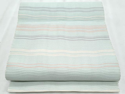 平和屋着物＊夏物　八寸名古屋帯　よろけ縞　CABJ4668fb