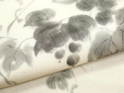 平和屋着物＊夏物　九寸開き名古屋帯　手描き　葡萄蔦の葉文　正絹　逸品　CABJ4671fb