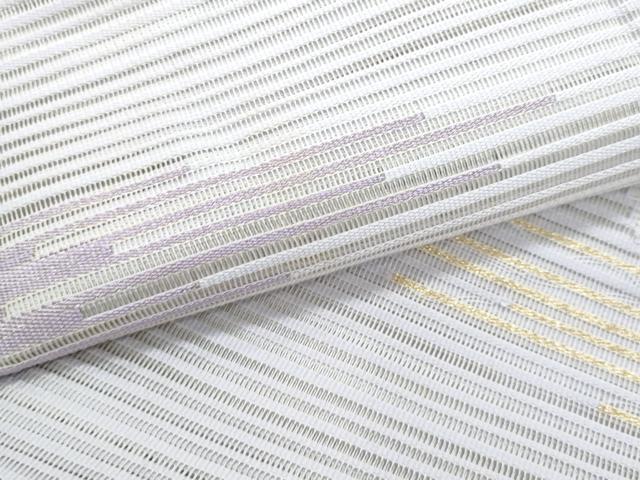 平和屋着物＊夏物　八寸名古屋帯　絽綴れ　雲取り　金銀糸　正絹　逸品　CABJ4672fb