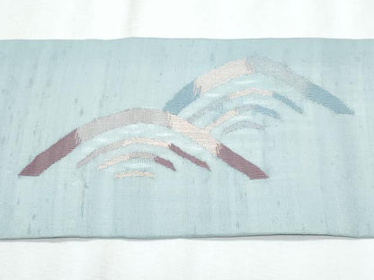 平和屋着物＊夏物　九寸名古屋帯　作家物　青海波　正絹　逸品　CABJ4678fb