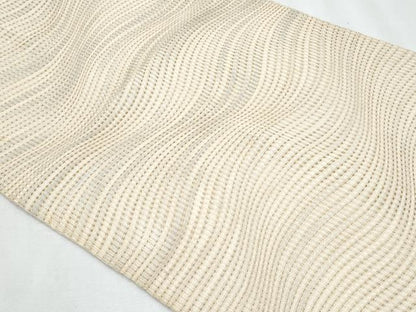 平和屋着物＊夏物　八寸名古屋帯　よろけ縞　正絹　逸品　CABJ4679fb