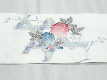 平和屋着物＊夏物　九寸名古屋帯　枝花文　CABJ4680fb