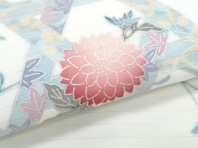 平和屋着物＊夏物　九寸名古屋帯　枝花文　CABJ4680fb