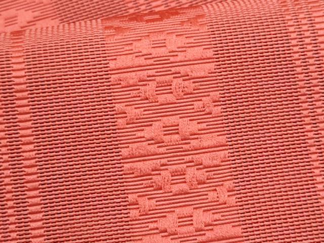 平和屋着物＊夏物　本場筑前博多織　八寸名古屋帯　紗献上　真朱色　正絹　逸品　CABJ4683fb