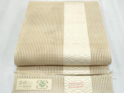 平和屋着物＊夏物　本場筑前博多織　八寸名古屋帯　羅献上　証紙付き　正絹　逸品　CABJ4691fb