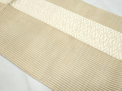 平和屋着物＊夏物　本場筑前博多織　八寸名古屋帯　羅献上　証紙付き　正絹　逸品　CABJ4691fb