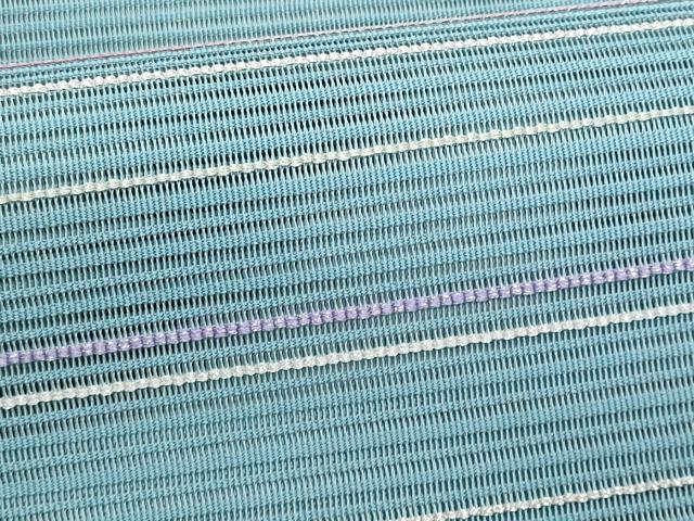 平和屋着物＊夏物　八寸名古屋帯　絽綴れ　横段文　正絹　逸品　CABJ4695fb