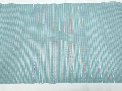 平和屋着物＊夏物　八寸名古屋帯　絽綴れ　横段文　正絹　逸品　CABJ4695fb