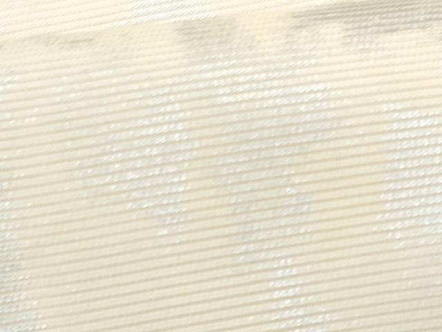 平和屋着物＊夏物　九寸名古屋帯　霞文　銀糸　正絹　逸品　CABJ4709fb