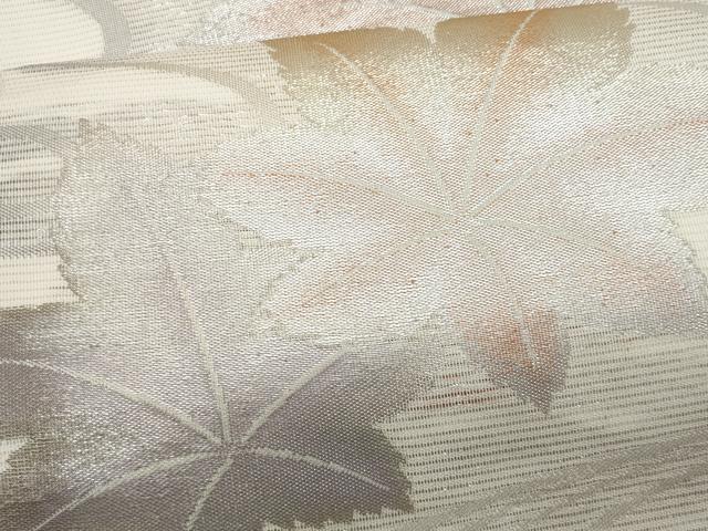 平和屋着物＊夏物　九寸名古屋帯　竜田川　金銀糸　正絹　逸品　CABJ4710fb