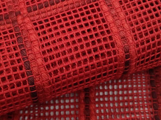 平和屋着物＊夏物　八寸名古屋帯　羅　格子柄　正絹　逸品　CABJ4723fb