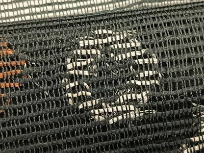平和屋着物＊夏物　八寸名古屋帯　羅　抽象文様　黒地　正絹　逸品　CABJ4739fb