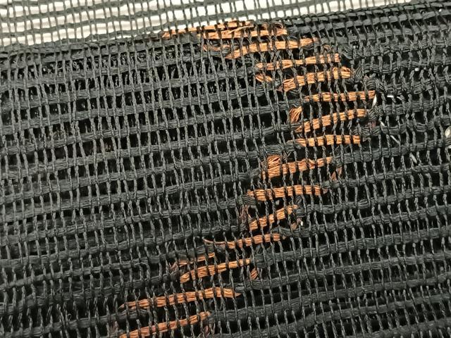 平和屋着物＊夏物　八寸名古屋帯　羅　抽象文様　黒地　正絹　逸品　CABJ4739fb