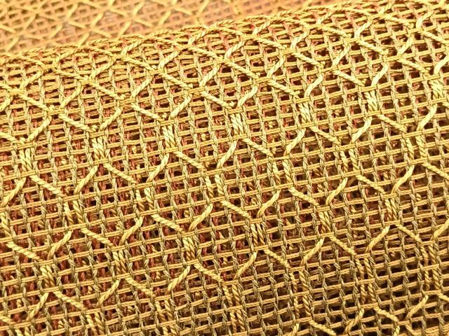 平和屋着物＊夏物　八寸名古屋帯　羅　幾何学文様　正絹　逸品　CABJ4741fb