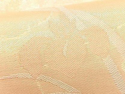 平和屋着物＊夏物　九寸名古屋帯　流水色紙重ね杜若　正絹　逸品　CABJ4743fb