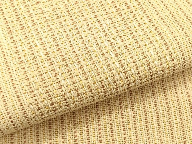 平和屋着物＊夏物　八寸名古屋帯　市松文様　正絹　逸品　CABJ4746fb