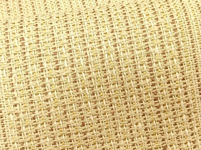 平和屋着物＊夏物　八寸名古屋帯　市松文様　正絹　逸品　CABJ4746fb