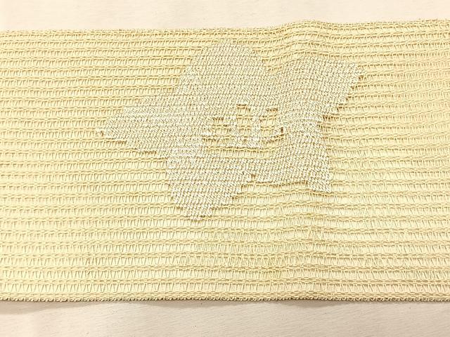 平和屋着物＊夏物　九寸名古屋帯　桔梗文　正絹　逸品　CABJ4759fb