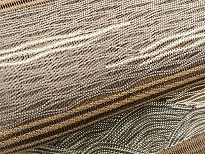 平和屋着物＊夏物　八寸名古屋帯　絽綴れ　横段文　正絹　逸品　CABJ4762fb
