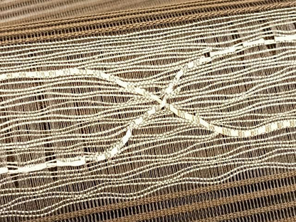 平和屋着物＊夏物　八寸名古屋帯　絽綴れ　横段文　正絹　逸品　CABJ4762fb