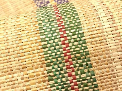 平和屋着物＊希少　夏物　アットゥシ織　オヒョウ　おひょう　アイヌ　八寸名古屋帯　間道　逸品　CABJ4763fb