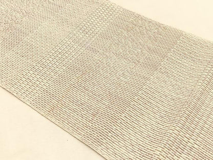 平和屋着物＊夏物　八寸名古屋帯　幾何学文様　正絹　逸品　CABJ4774fb