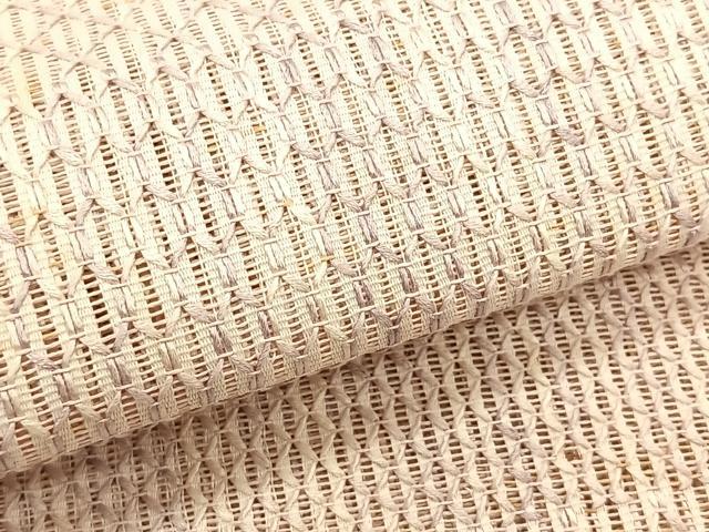 平和屋着物＊夏物　八寸名古屋帯　幾何学文様　正絹　逸品　CABJ4774fb
