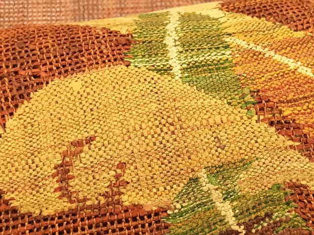 平和屋着物＊夏物　八寸名古屋帯　枝葉文　正絹　逸品　CABJ4781fb