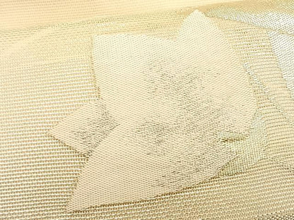 平和屋着物＊夏物　九寸名古屋帯　桔梗　金銀糸　正絹　逸品　CABJ4784fb