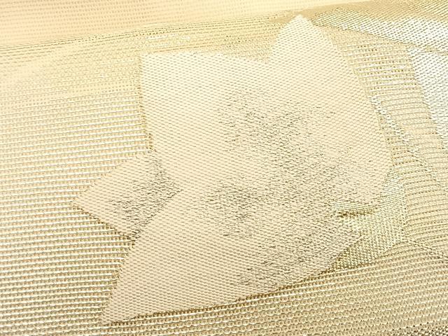 平和屋着物＊夏物　九寸名古屋帯　桔梗　金銀糸　正絹　逸品　CABJ4784fb