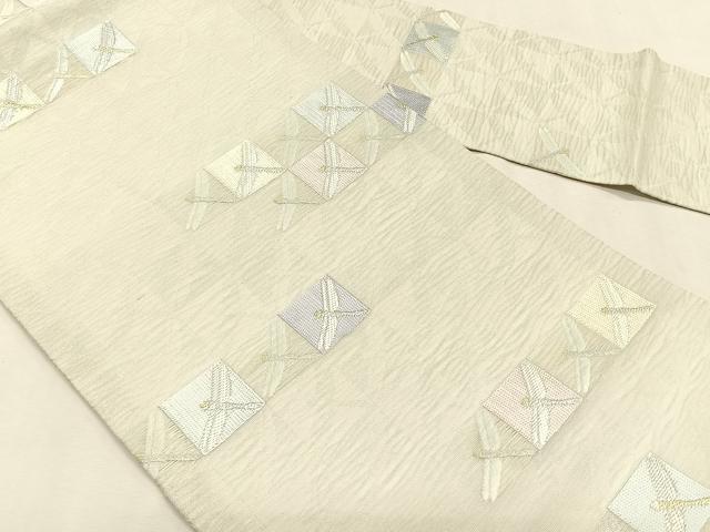平和屋着物＊夏物　九寸名古屋帯　トンボ　金銀糸　正絹　逸品　CABJ4786fb