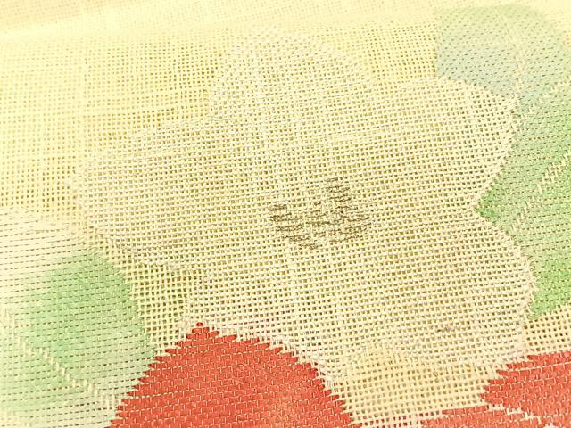 平和屋着物＊夏物　八寸名古屋帯　桔梗　銀糸　CABJ4789fb