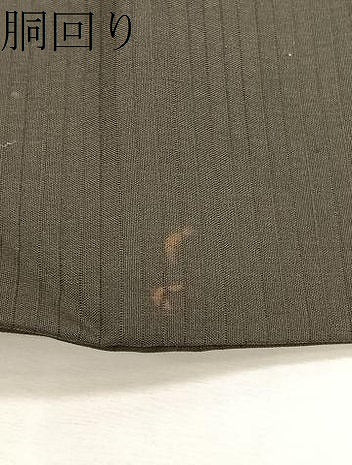 平和屋着物＊夏物　絽塩瀬　九寸名古屋帯　枝花文　黒地　銀彩　正絹　逸品　CABJ4797fb