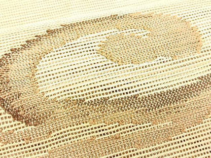 平和屋着物＊夏物　八寸名古屋帯　唐草文　銀糸　正絹　逸品　CABJ4800fb