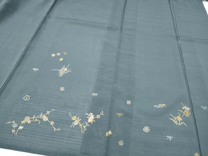 平和屋着物＊夏物　訪問着　変わり絽　総刺繍　松竹梅　金糸　正絹　逸品　CABJ4801hy