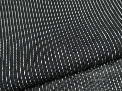 平和屋着物＊夏物　お召　紗　間道　黒地　正絹　逸品　CABJ4805hy