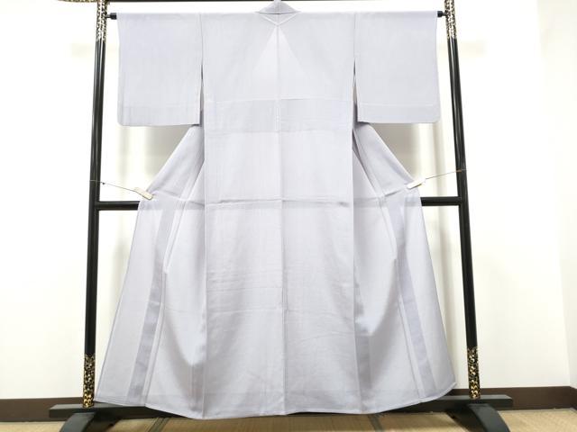 平和屋着物＊夏物　色無地　絽縮緬　藤色　正絹　逸品　CABJ4809hy