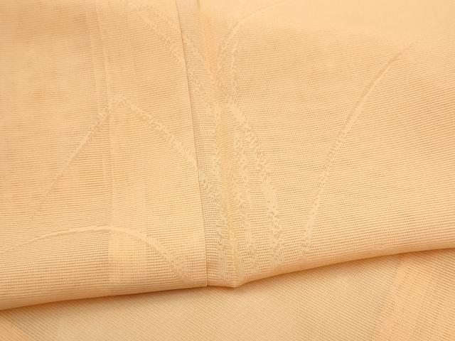 平和屋着物＊夏物　色留袖　舞葉紋紗　色無地　杏色　正絹　逸品　未使用　CABJ4810hy