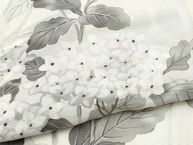 平和屋着物＊夏物　訪問着　絽　手描き　紫陽花　正絹　逸品　CABJ4811hy