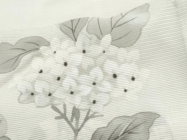 平和屋着物＊夏物　訪問着　絽　手描き　紫陽花　正絹　逸品　CABJ4811hy