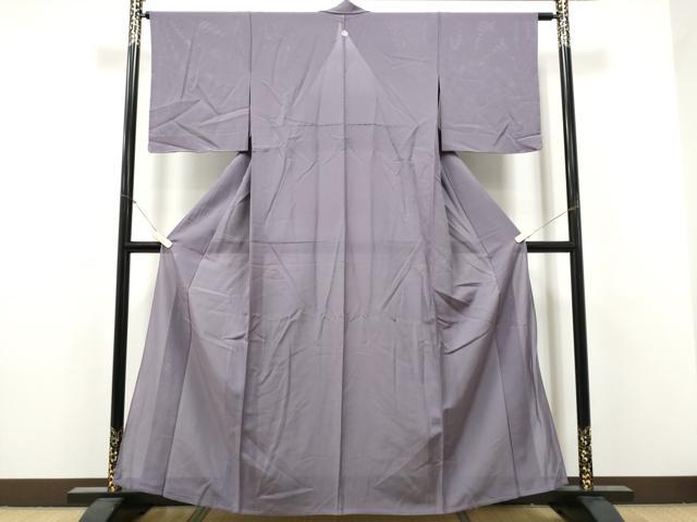 平和屋着物＊夏物　色無地　絽　竜胆色　正絹　逸品　CABJ4813hy