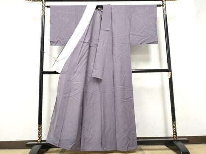 平和屋着物＊夏物　色無地　絽　竜胆色　正絹　逸品　CABJ4813hy