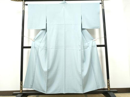 平和屋着物＊夏物　色無地　絽　淡藤色　正絹　逸品　CABJ4814hy