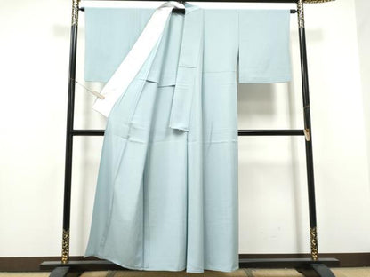 平和屋着物＊夏物　色無地　絽　淡藤色　正絹　逸品　CABJ4814hy