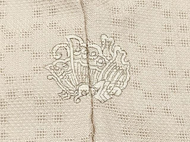 平和屋着物＊夏物　訪問着　竹屋町刺繍　幾何学紋紗　色紙千鳥文　正絹　逸品　CABJ4818hy