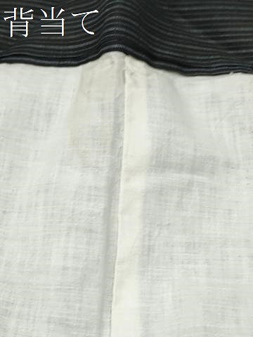 平和屋着物＊夏物　男性　上布　縞　麻　逸品　CABJ4819hy