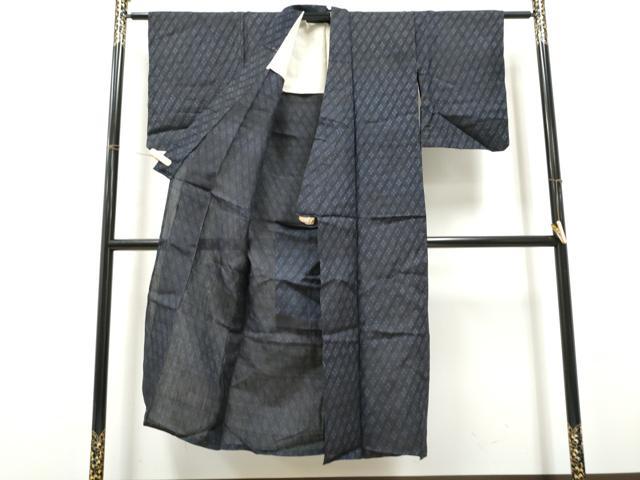 平和屋着物＊夏物　紗紬　菊　正絹　逸品　CABJ4824hy