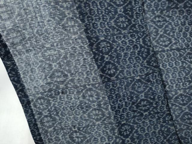 平和屋着物＊夏物　本場小千谷ちぢみ　蜀江花文　麻　逸品　CABJ4831hy