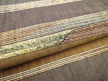 平和屋着物●両面　太鼓柄袋帯　霞文　金糸　正絹　逸品　CABJ4839hy