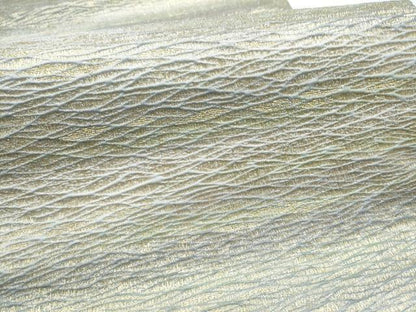 平和屋着物●全通柄袋帯　霞文　金糸　正絹　逸品　CABJ4870hy